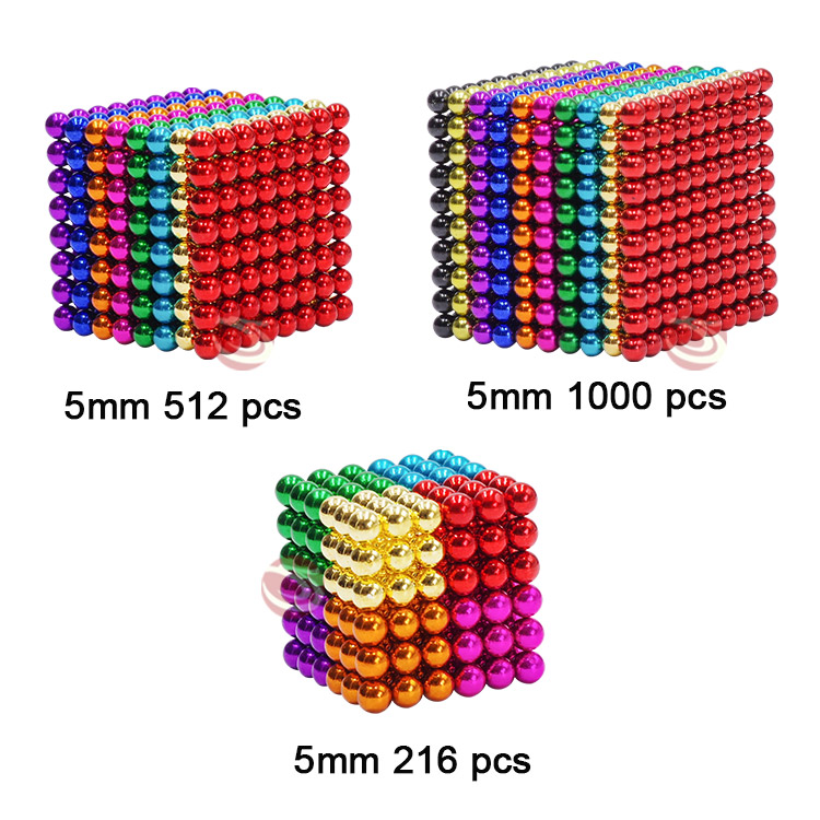 Neo Magnet Balls Customized Coating D5mm 216 Pieces DIY Ball Magnetic Ball  - China 5mm Magnet Ball, Sintered NdFeB Magnet