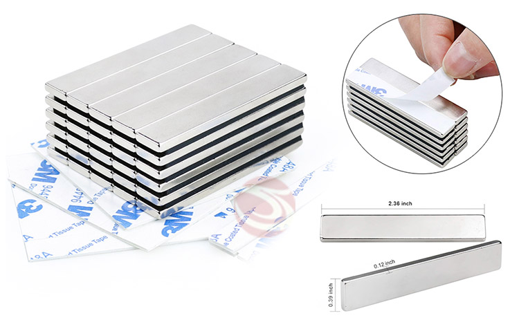 Block Self Adhesive Sticky Neodymium Magnets 